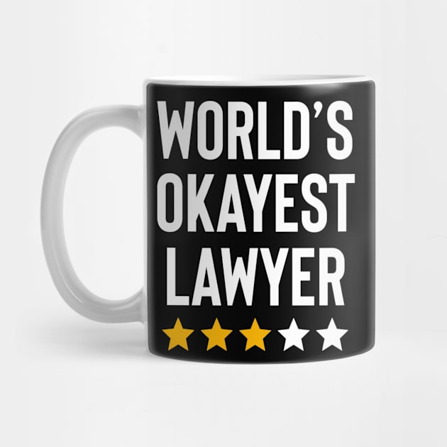 Worlds Okayest Lawyer Funny Birthday Christmas Gag Gift by Boneworkshop